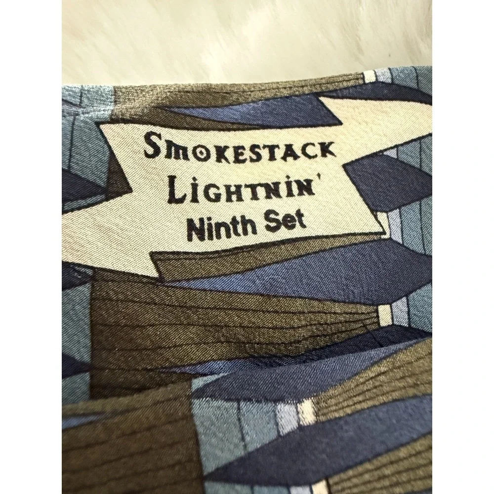 Vintage 1996 Grateful Dead 100% Silk Smokestack Lightnin' Ninth Set Mens Necktie